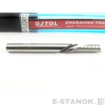 Однозаходная фреза стружка вниз DJTOL AA: диам. 4 мм, реж. длина 12 мм