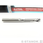 Однозаходная фреза стружка вниз DJTOL AA: диам. 4 мм, реж. длина 17 мм