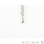 Однозаходная фреза стружка вниз DJTOL AA: хвост. 3.175 мм, диам. 2 мм, реж. длина 8 мм