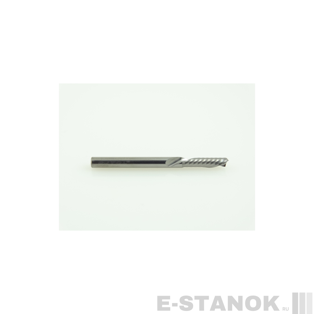 Однозаходная фреза стружка вниз DJTOL N: диам. 3.175 мм, реж. длина 12 мм