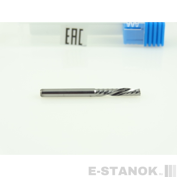 Однозаходная фреза стружка вниз JFC: диам. 3.175 мм, реж. длина 17 мм