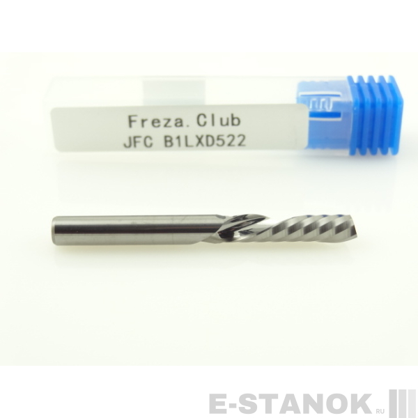 Однозаходная фреза стружка вниз JFC: диам. 5 мм, реж. длина 22 мм
