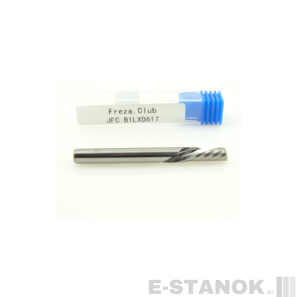 Однозаходная фреза стружка вниз JFC: диам. 6 мм, реж. длина 17 мм