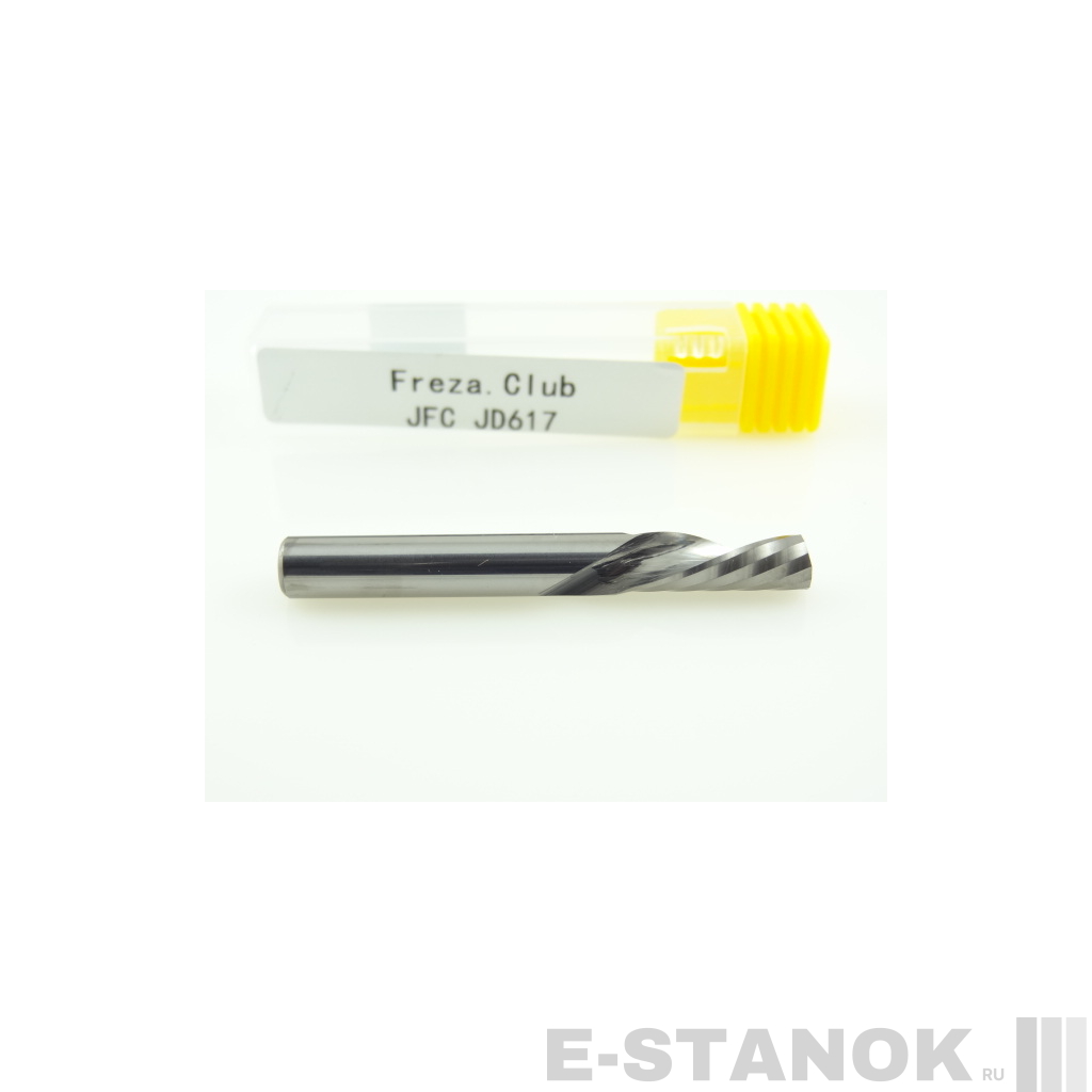Однозаходная фреза стружка вниз JFC: диам. 6 мм, реж. длина 17 мм