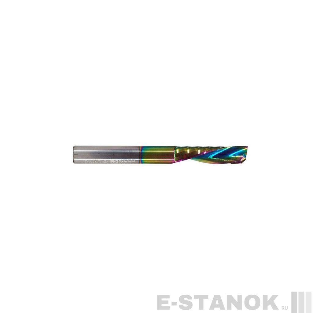 Однозаходная фреза стружка вниз WoodWork: диам. 6 мм, раб. длина 25 мм