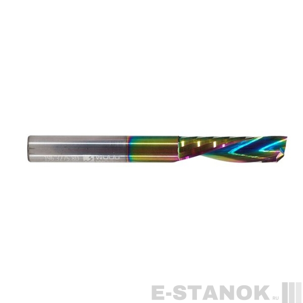 Однозаходная фреза стружка вниз WoodWork: диам. 6 мм, раб. длина 25 мм