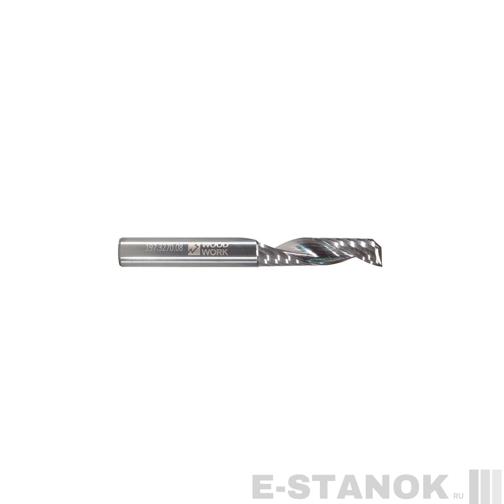 Однозаходная фреза WoodWork по дереву: диам. 6 мм, раб. длина 17 мм
