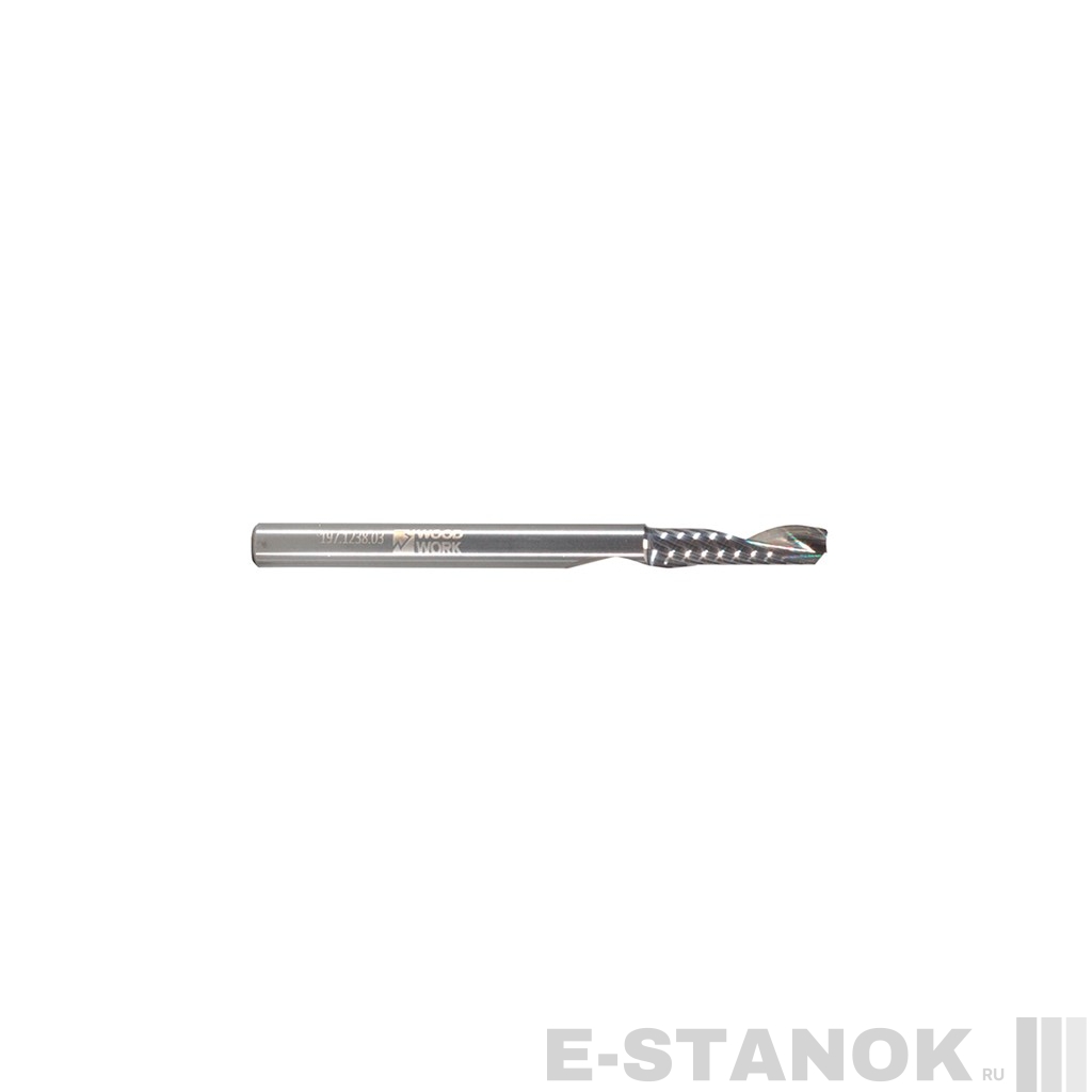 Однозаходная фреза WoodWork по дереву: диам. 6 мм, раб. длина 25 мм