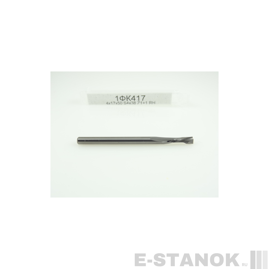 Однозаходная компрессионная фреза Альма: диам. 4 мм, реж. длина 17 мм