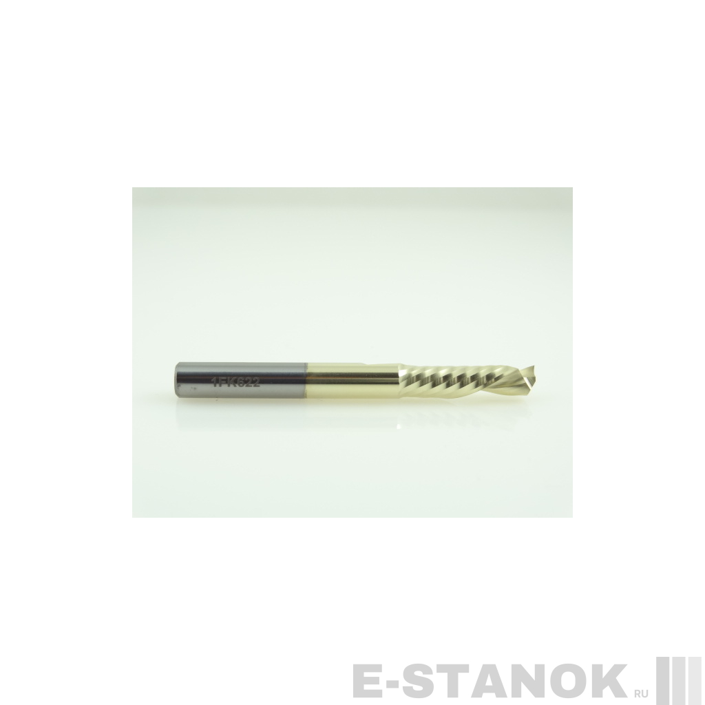 Однозаходная компрессионная фреза Альма+: диам. 6 мм, реж. длина 22 мм