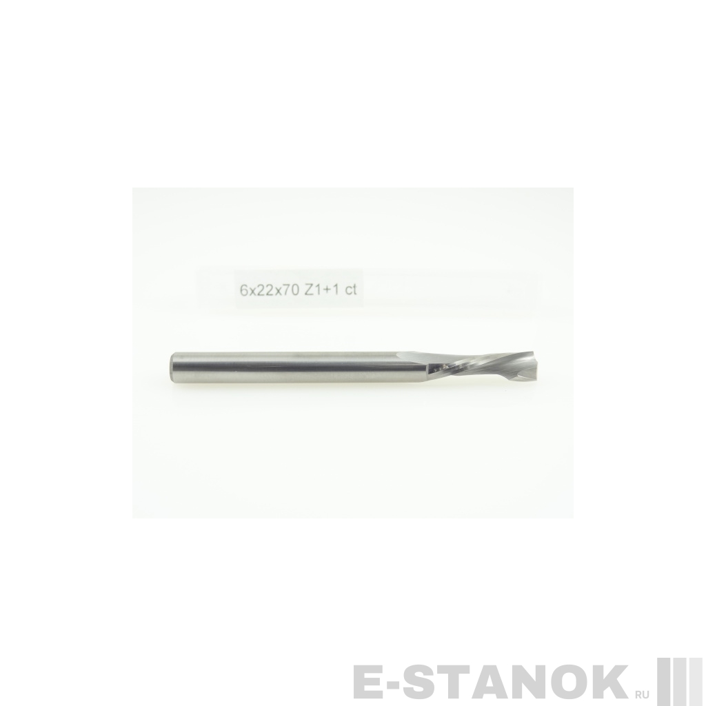 Однозаходная компрессионная фреза Альма: диам. 6 мм, реж. длина 22 мм