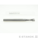 Однозаходная компрессионная фреза Альма: диам. 6 мм, реж. длина 22 мм