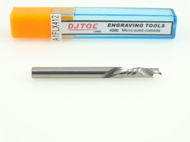 Однозаходная компрессионная фреза DJTOL A: диам. 4 мм, реж. длина 12 мм