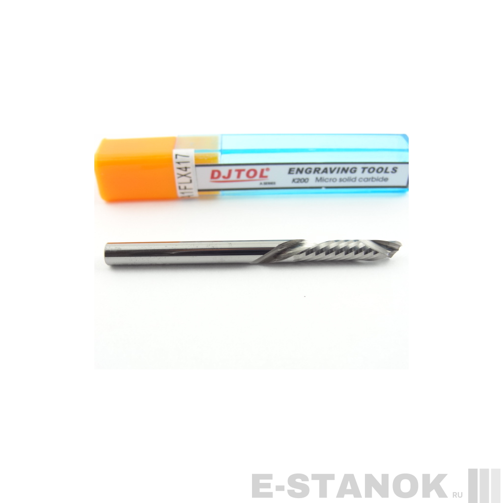 Однозаходная компрессионная фреза DJTOL A: диам. 4 мм, реж. длина 17 мм