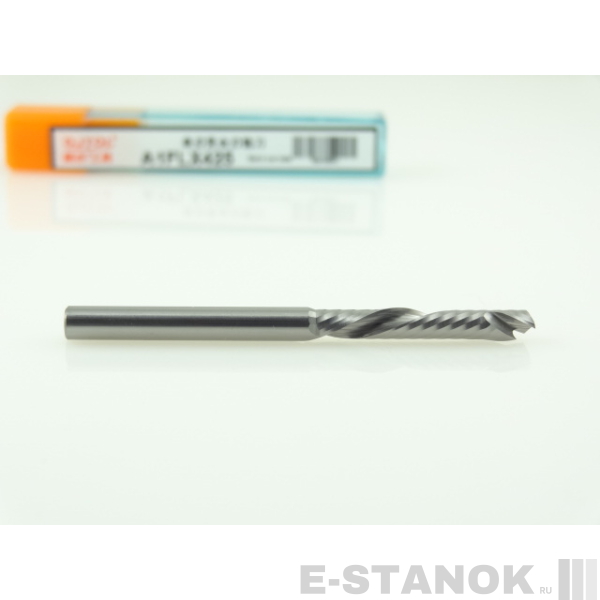 Однозаходная компрессионная фреза DJTOL A: диам. 4 мм, реж. длина 25 мм