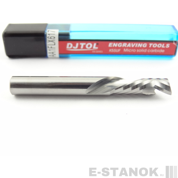 Однозаходная компрессионная фреза DJTOL AA: диам. 6 мм, реж. длина 17 мм