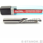 Однозаходная компрессионная фреза DJTOL AA: диам. 6 мм, реж. длина 22 мм