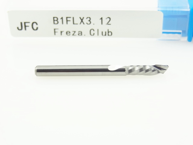 Однозаходная компрессионная фреза JFC: диам. 3.175 мм, реж. длина 12 мм