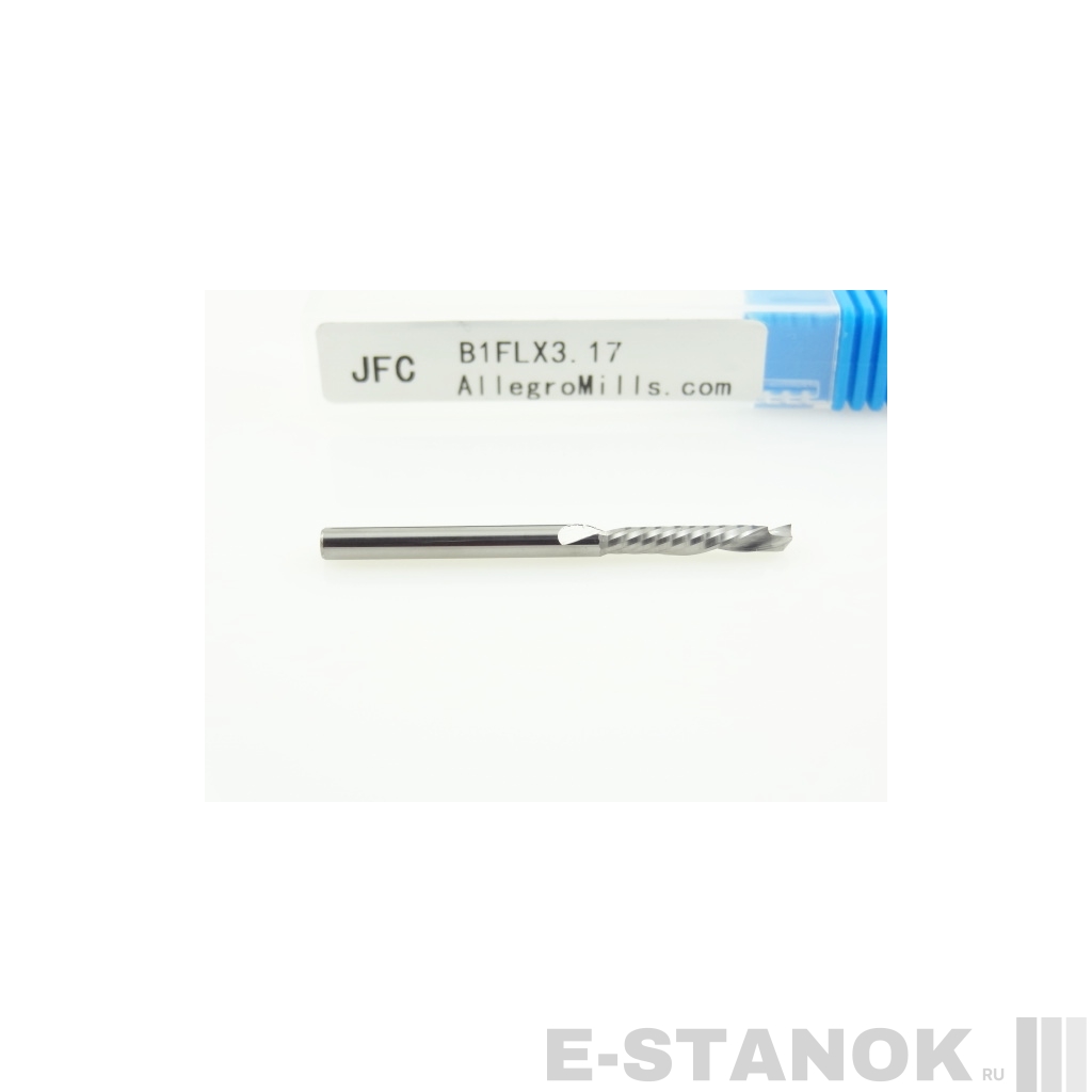 Однозаходная компрессионная фреза JFC: диам. 3.175 мм, реж. длина 17 мм