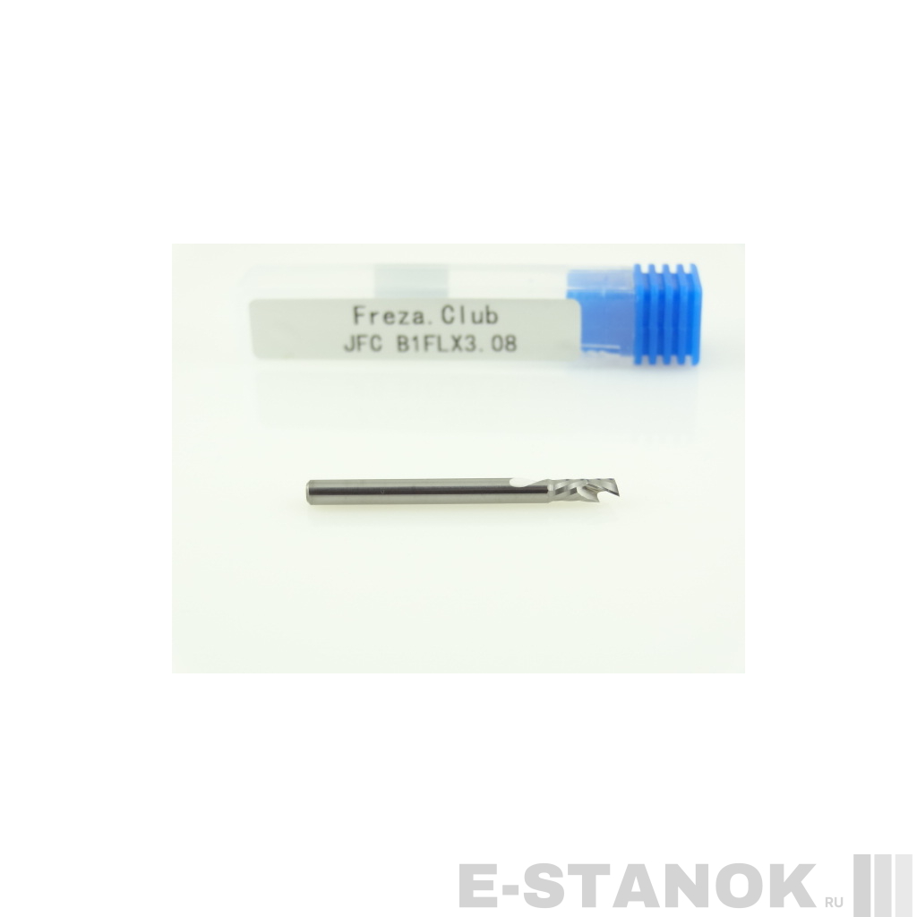 Однозаходная компрессионная фреза JFC: диам. 3.175 мм, реж. длина 8 мм