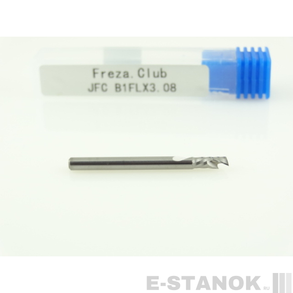 Однозаходная компрессионная фреза JFC: диам. 3.175 мм, реж. длина 8 мм
