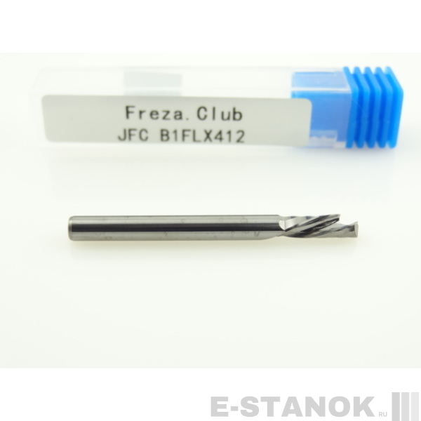 Однозаходная компрессионная фреза JFC: диам. 4 мм, реж. длина 12 мм