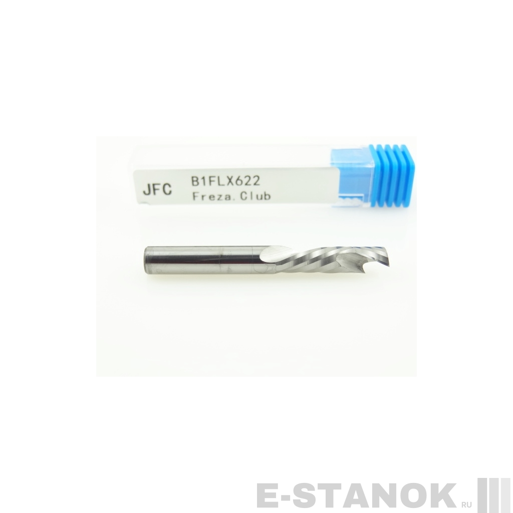 Однозаходная компрессионная фреза JFC: диам. 6 мм, реж. длина 22 мм