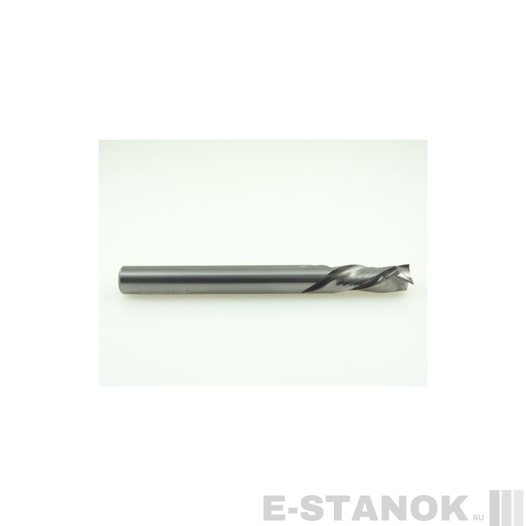 Трёхзаходная компрессионная фреза Альма S: диам. 8 мм, реж. длина 22 мм