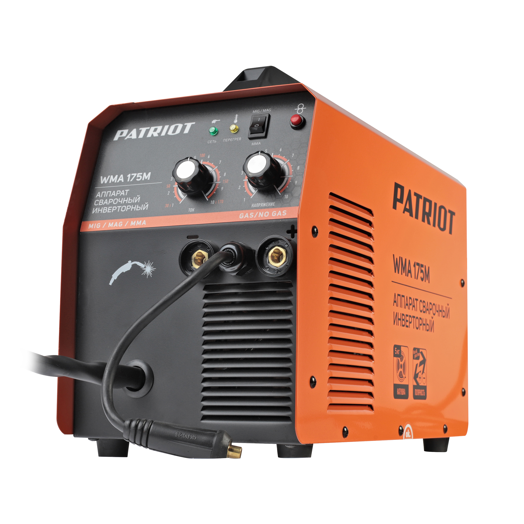 605302150 Полуавтомат сварочный инверторный PATRIOT WMA 175 M — изображение 1