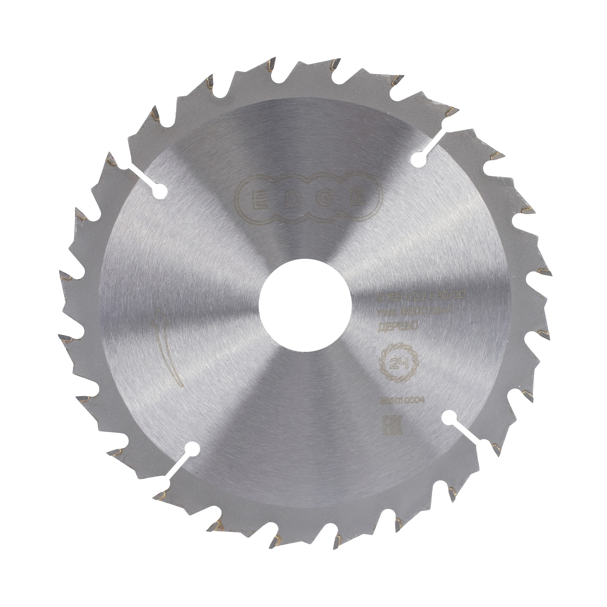 810010004 Диск пильный по дереву (165х24х30/20 мм, 24 зубца) — изображение 1