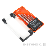 Набор сверл по бетону (4x75, 5x85, 6x100, 8x120, 10x120 мм)