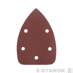 Треугольник шлифовальный на липучке (140х140х80 мм, Р120, 5 шт.)