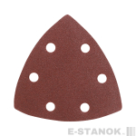 Треугольник шлифовальный на липучке (80х80х80 мм, Р120, 5 шт.)