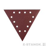 Треугольник шлифовальный на липучке (285мм, Р40, 12 отв)