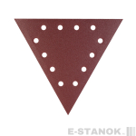 Треугольник шлифовальный на липучке (285мм, Р80, 12 отв)