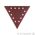 Треугольник шлифовальный на липучке (285мм, Р240, 12 отв)