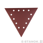 Треугольник шлифовальный на липучке (285мм, Р320, 12 отв)