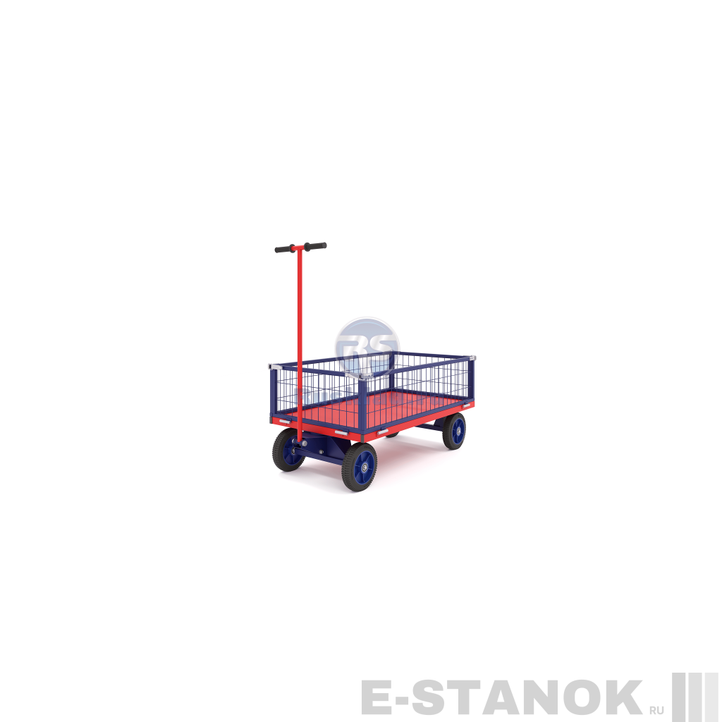 Тележка с поворотной осью и сетчатыми бортами ТПОБ С