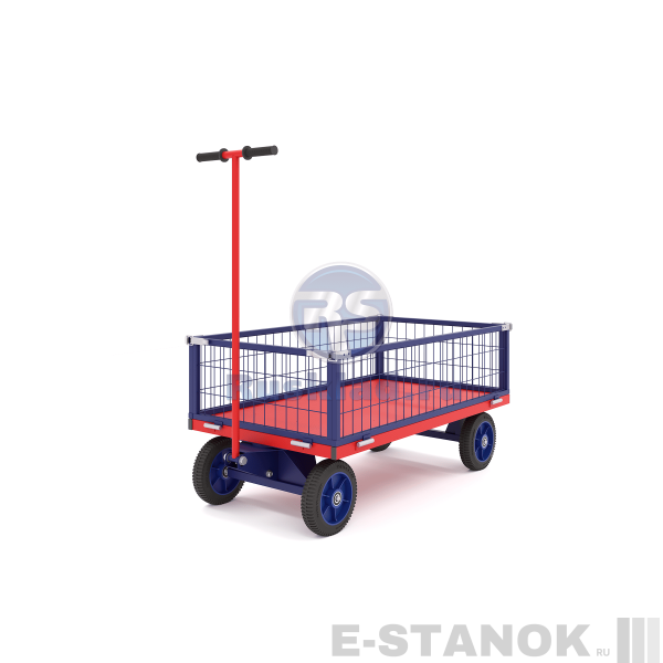 Тележка с поворотной осью и сетчатыми бортами ТПОБ С